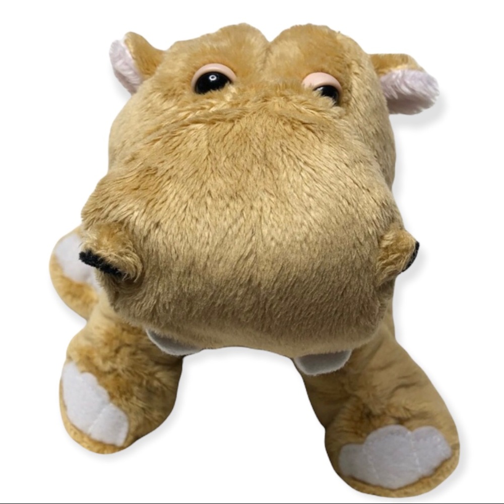WEBKINZ Mud Hippo Plush Tan Ganz Hippopotamus EUC